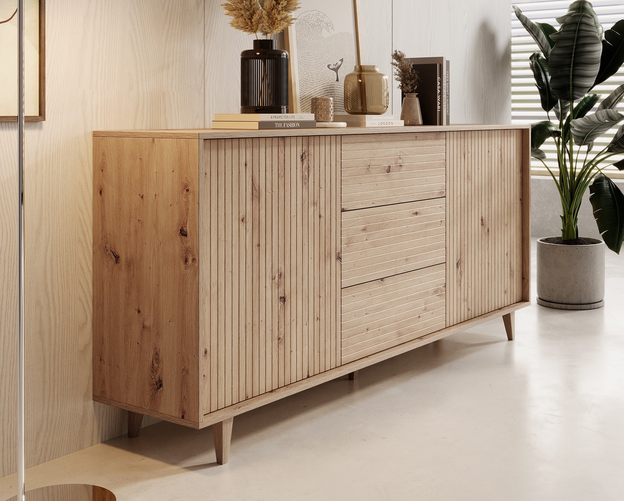 Fuzeta - Dressoir - Eiken - 180x40x84 cm