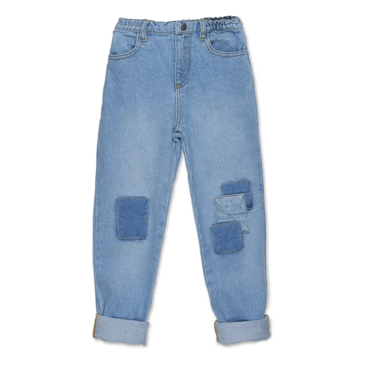 Wander & Wonder Jean Patchwork Coton Bio | Bleu