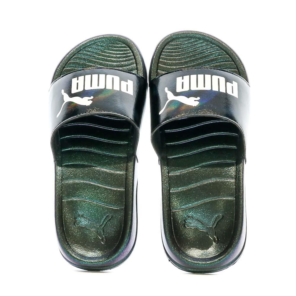 Puma Claquettes Noire/Vert Femme Puma Popcat 20