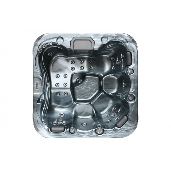 Badstuber Tahiti outdoor whirlpool 3 persoons parelgrijs