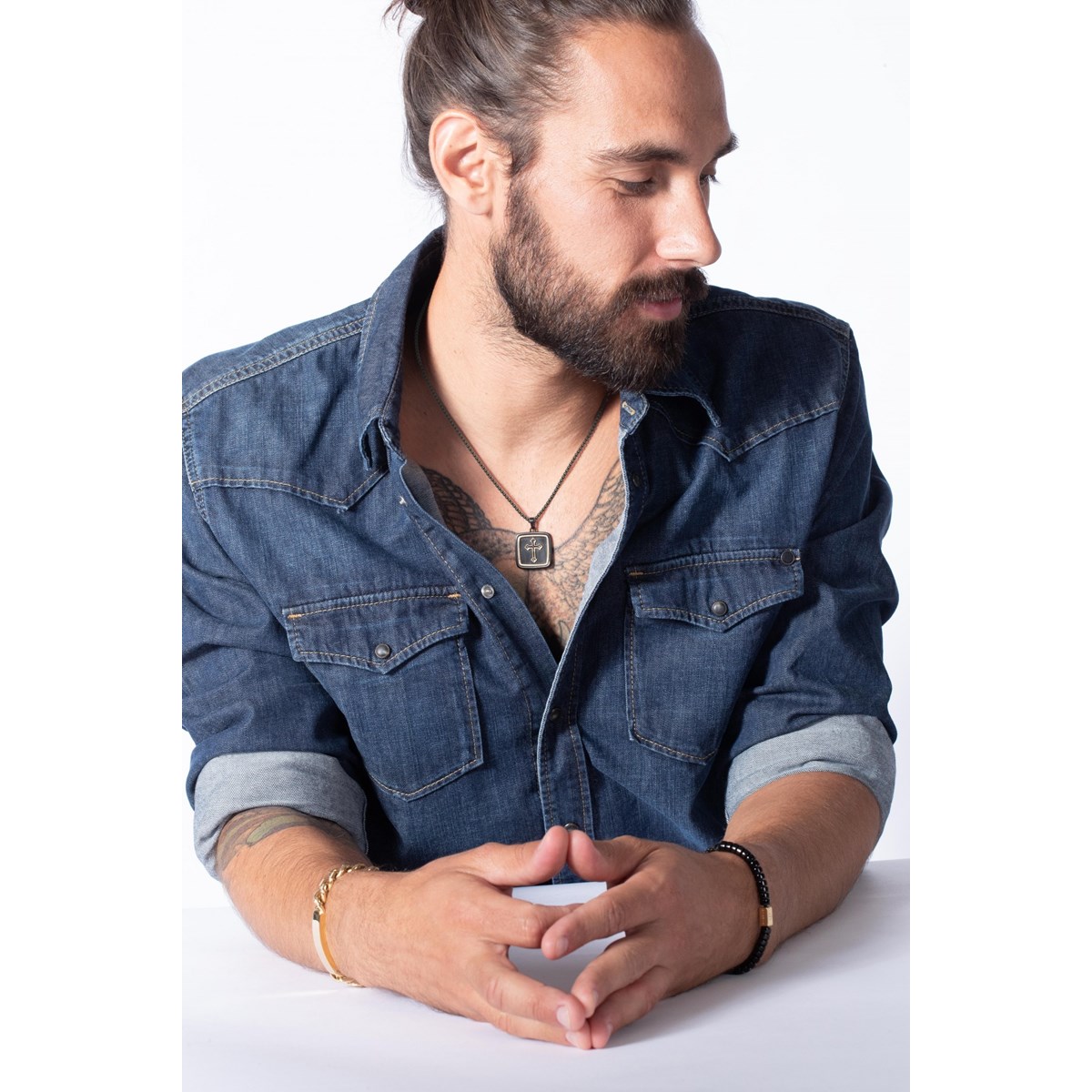 Collier Jin en PVD