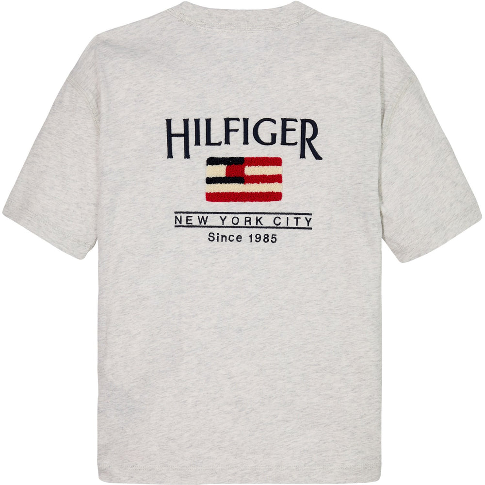 Køb Tommy Hilfiger Snow White Heather Flag Terry Emb T-Shirt