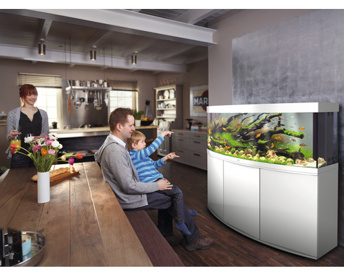 JUWEL Vision 450 aquarium inclusief LED-verlichting, verwarming, filter, zonder kast, wit