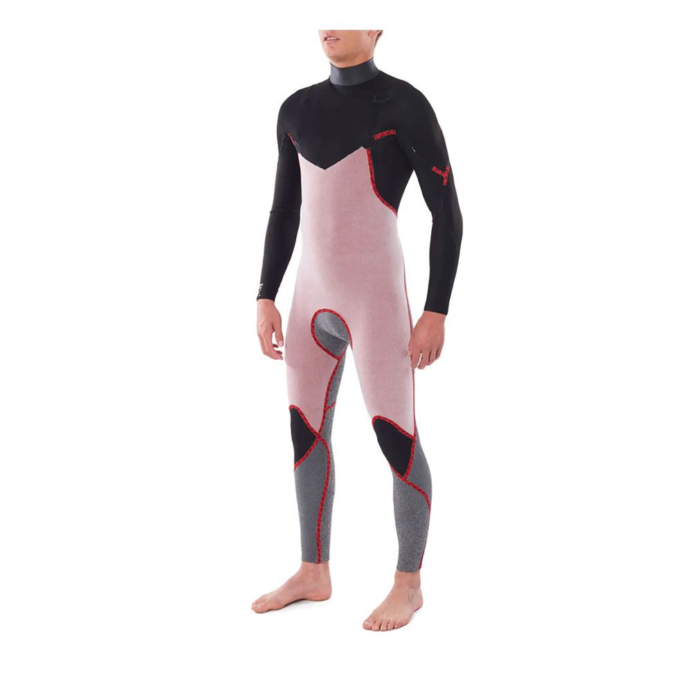 Rip Curl DAWN PATROL CHEST ZIP GBS - Combinaison intégrale 3/2mm Homme black