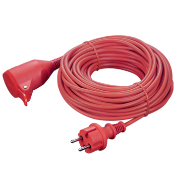 Handson Verlengsnoer Rood 2x1,5mm 20 Meter