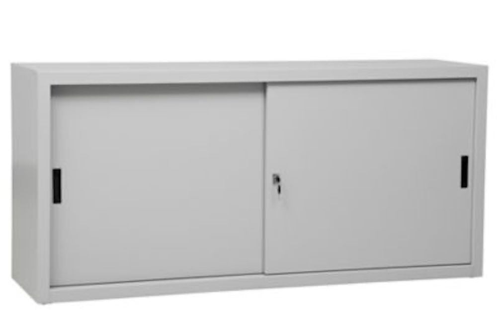 PROREGAL Schuifdeurkast Ant 2 Plankhoogtes HxBxD 75 x 160 x 45 cm Grijs
