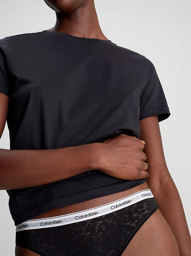Conjunto com 3 calcinhas de biquíni de renda