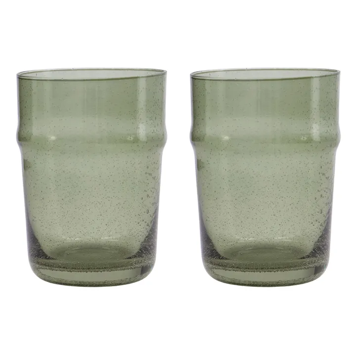 House Doctor Verres Rain - Set de 2 | Vert