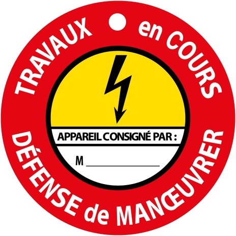 Disque Aimanté - Travaux en Cours, Défense de Manoeuvrer