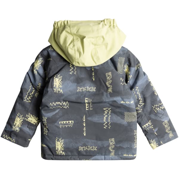 Veste de ski QUIKSILVER LITTLE MISSION KIDS JK SHADOW CHECKS FLINT STONE