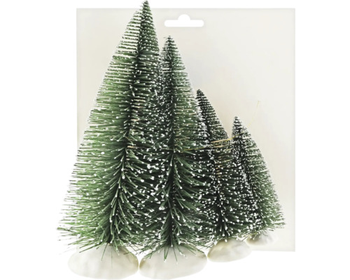 Kerstboomversiering, 15/20/25/30 cm, groen, 4 stuks