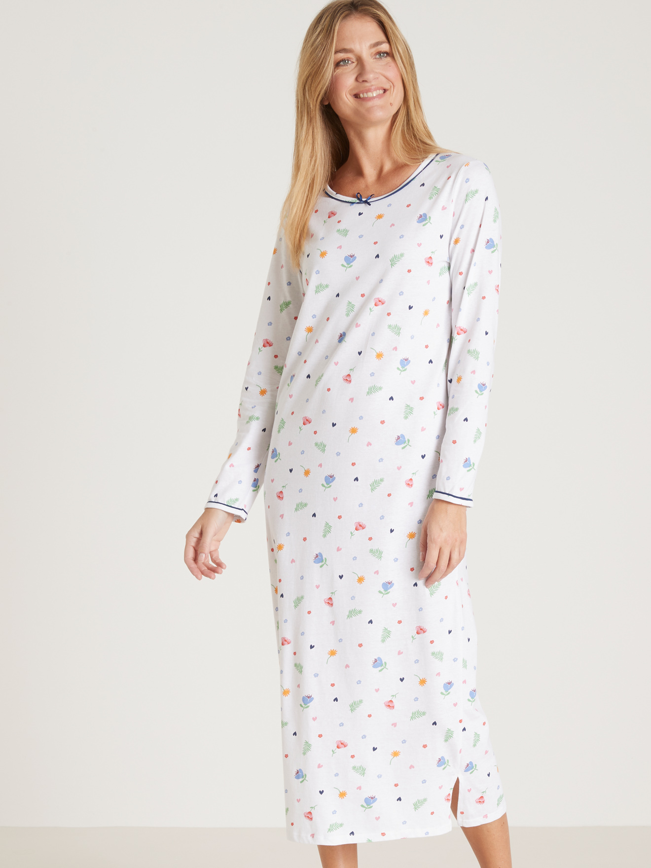 Lot de 2 chemises de nuit longues