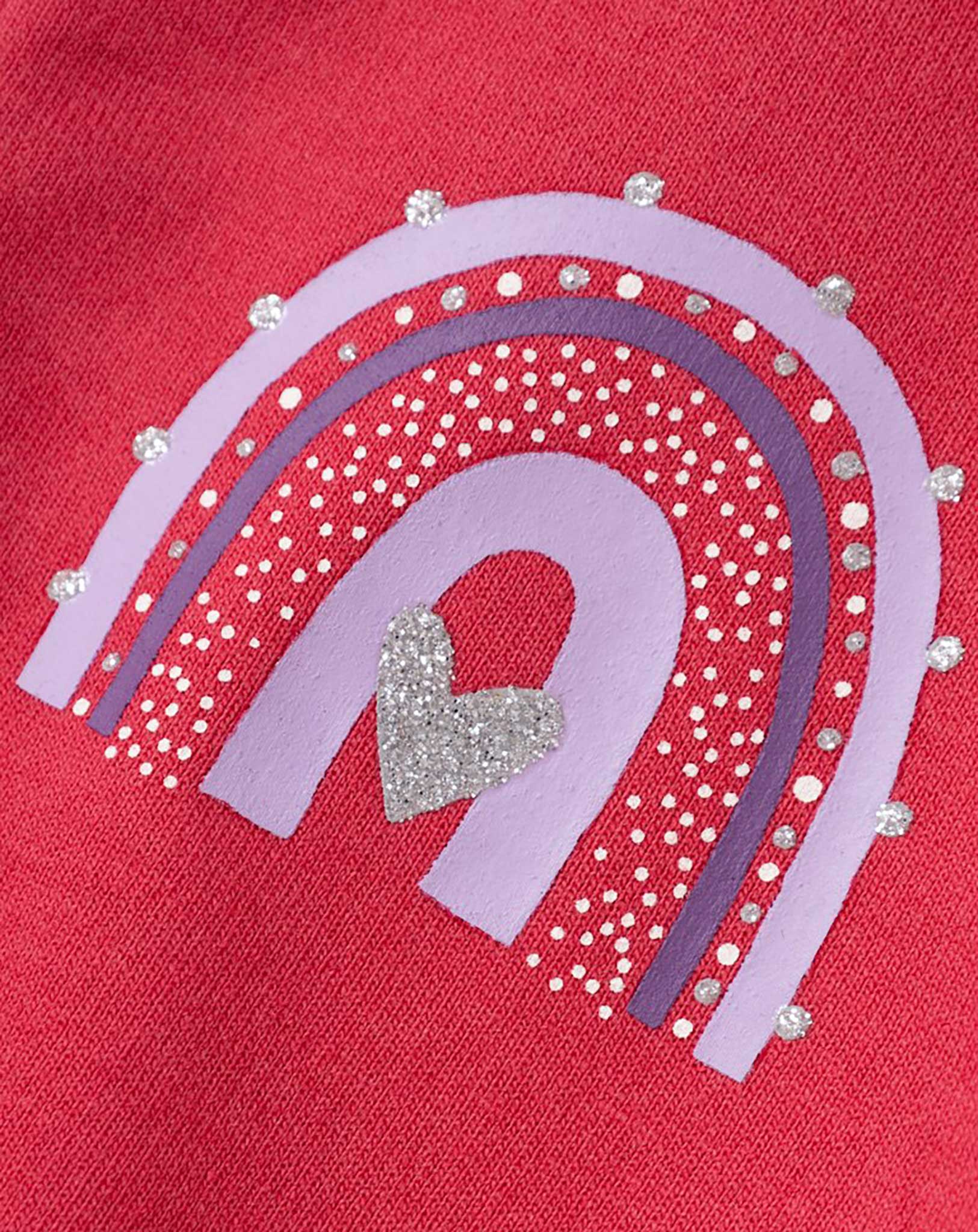 Sweatjacke NMFBELLA RAINBOW in rethink pink