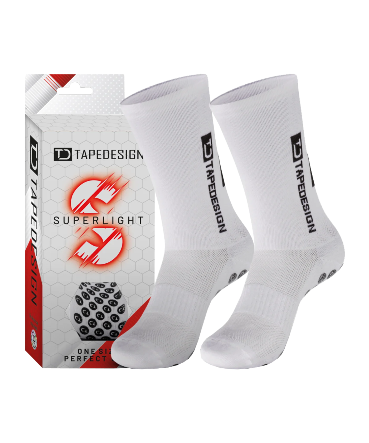 Tapedesign Gripsocks Superlight Socken Weiss F001