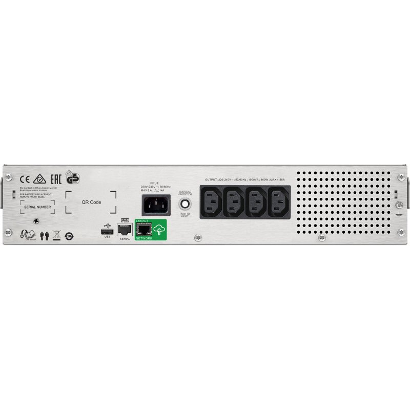 APC Smart-UPS SMC - Onduleur line-interactive - 230V - 1000VA - Rack - SmartConnect