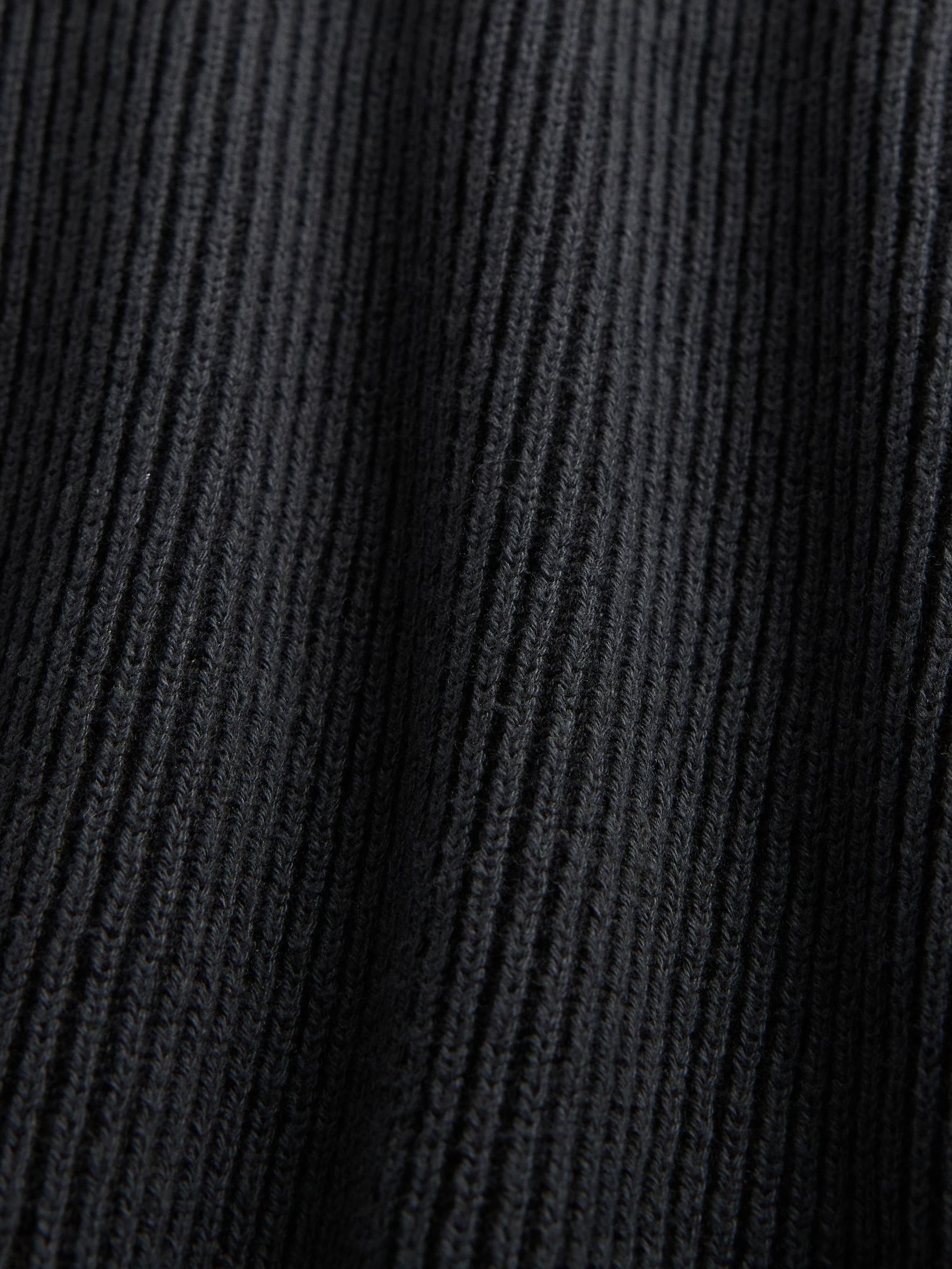 Zwart - Gap Oversized Fisherman Stitch Crew Neck Jumper