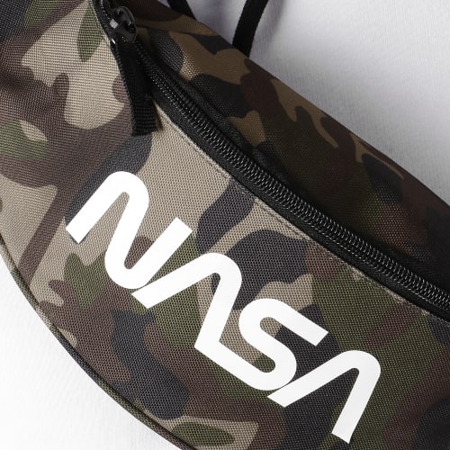 Sacoche Banane Worm Logo Camouflage Vert Kaki