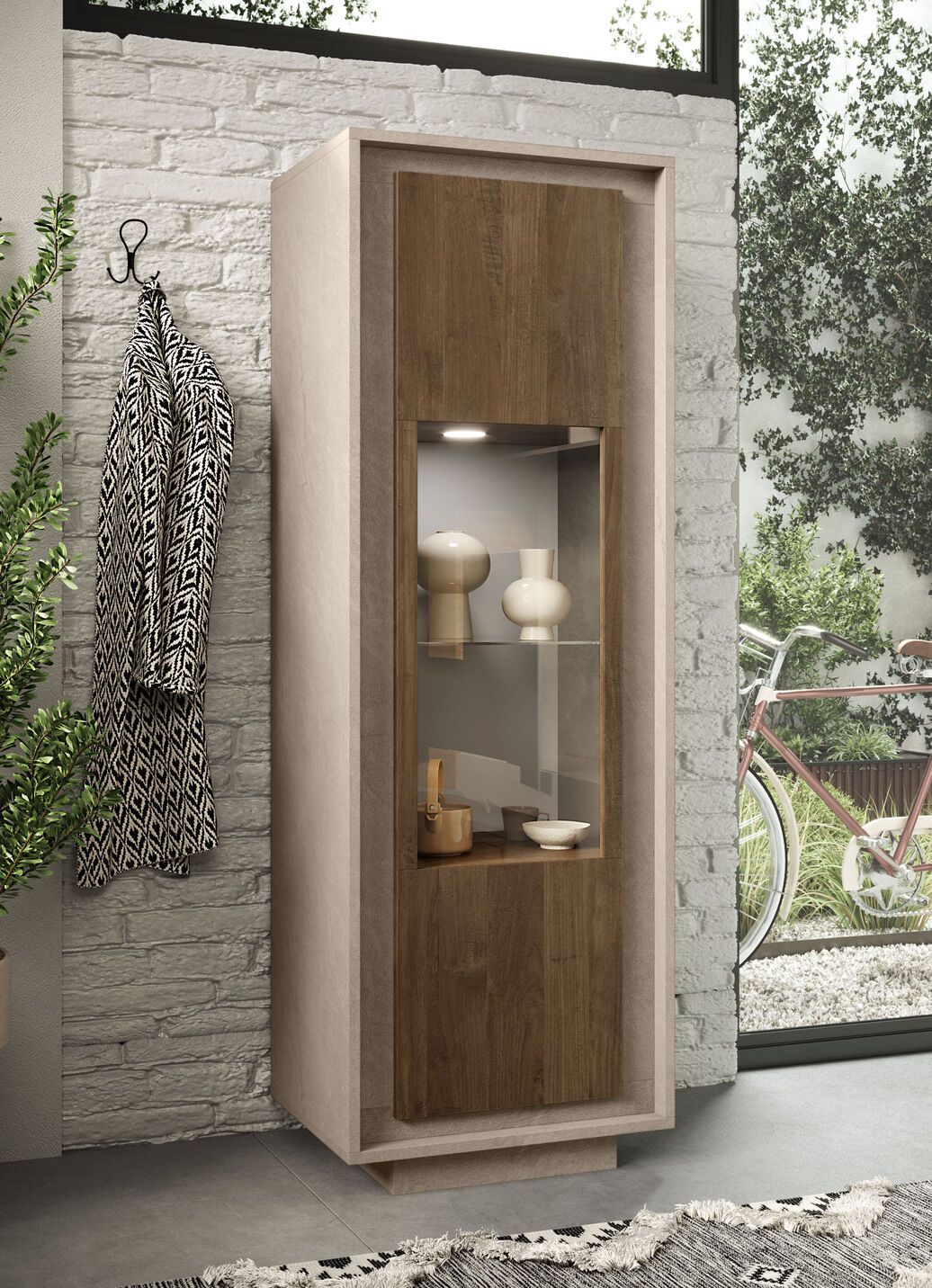 Vitrine mit LED-Beleuchtung