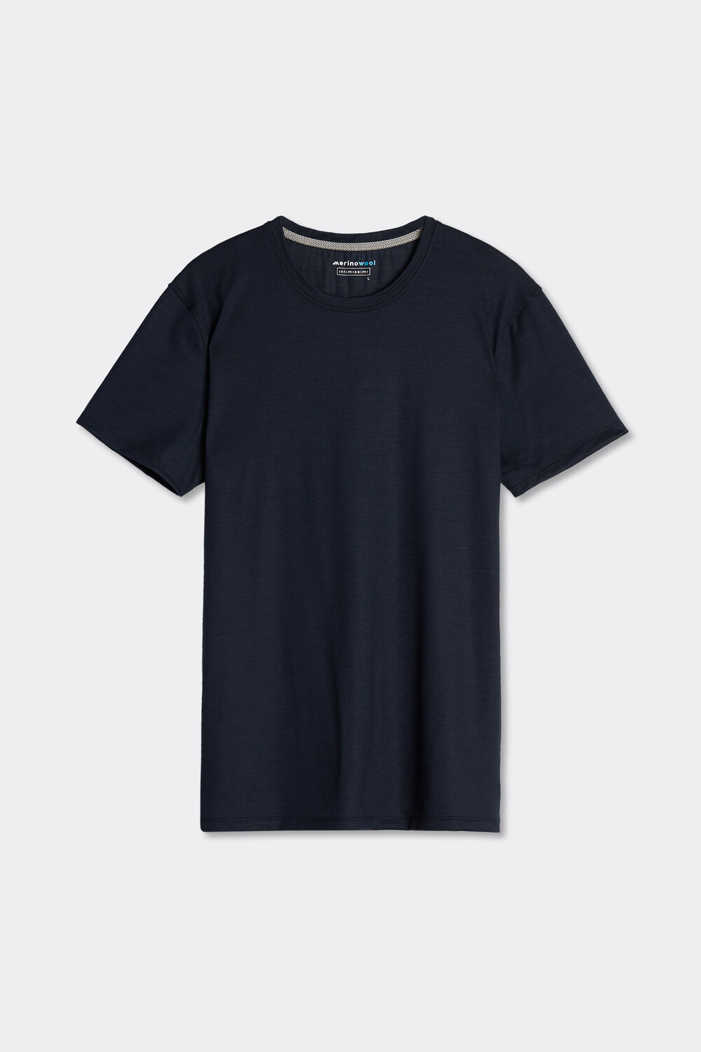 Camiseta de manga curta em lã merino elástica
