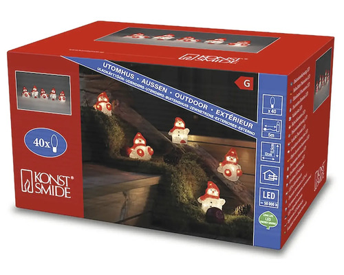 Konstsmide LED lichtfiguur sneeuwpop warm wit