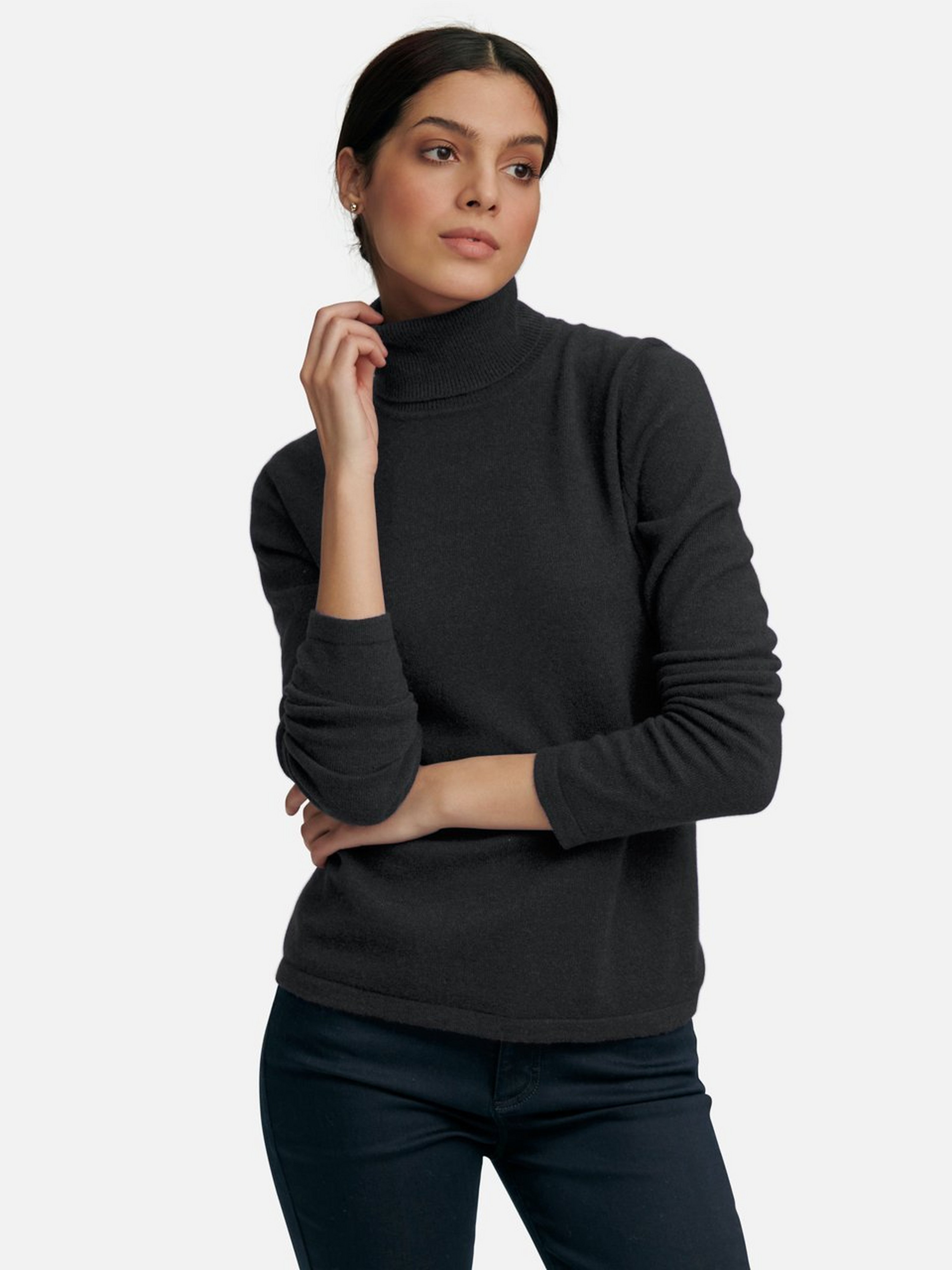 Rollkragen-Pullover aus 100% Premium-Kaschmir