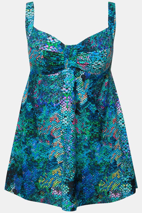 Badekleid, Schlange, Softcups, verstellbare Träger