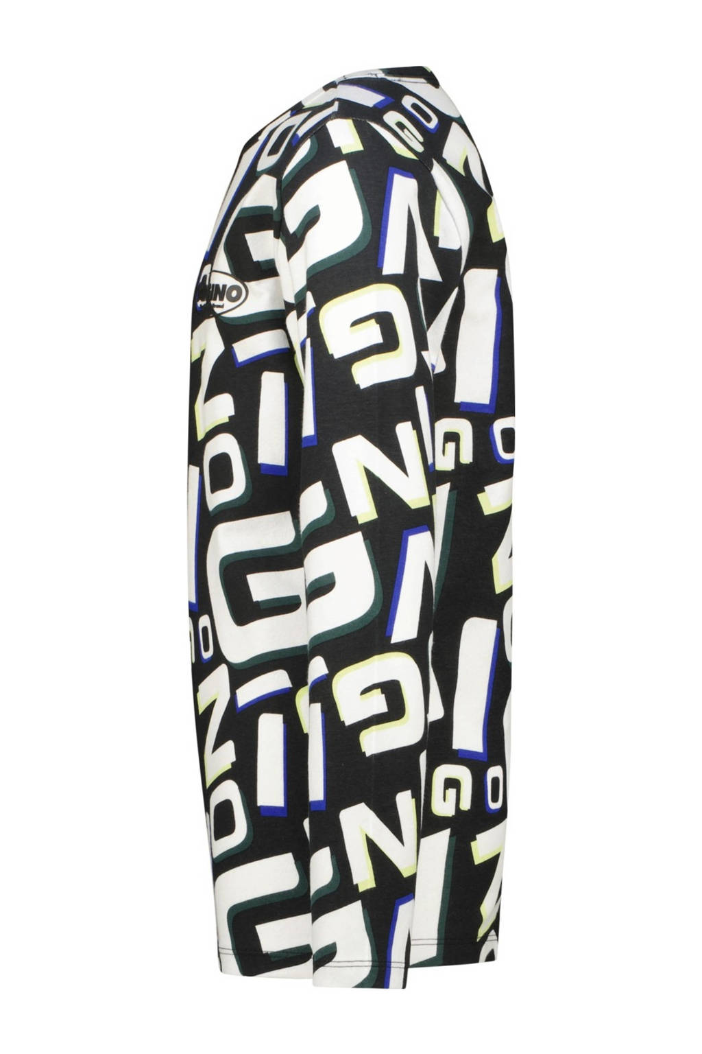 Vingino pyjama Worp met all over print zwart/wit