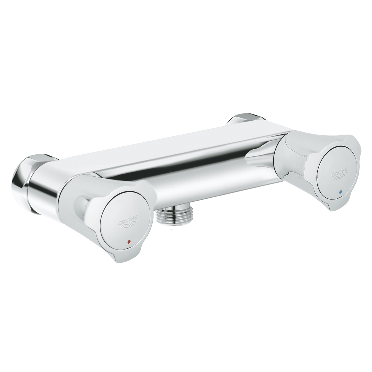 Grohe Costa-L douchekraan z. omstel z. koppelingen m. onderaansluiting HOH=15cm chroom