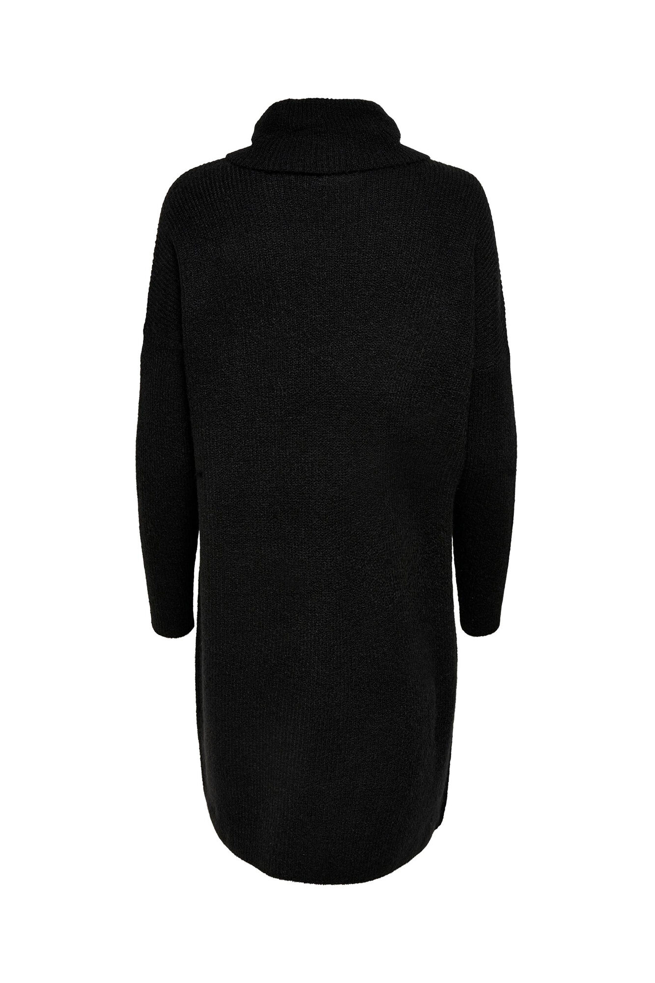 Vestido curto com gola alta