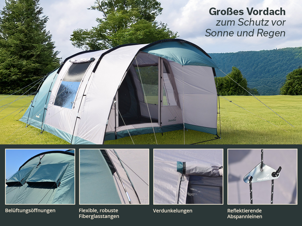 Skandika Hafslo 4 Sleeper Protect tunneltent