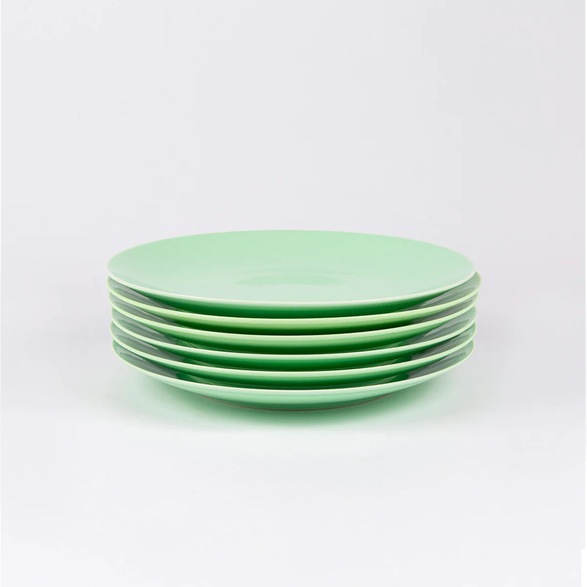 Assiette à dessert ronde verte OGRE La Fabrique