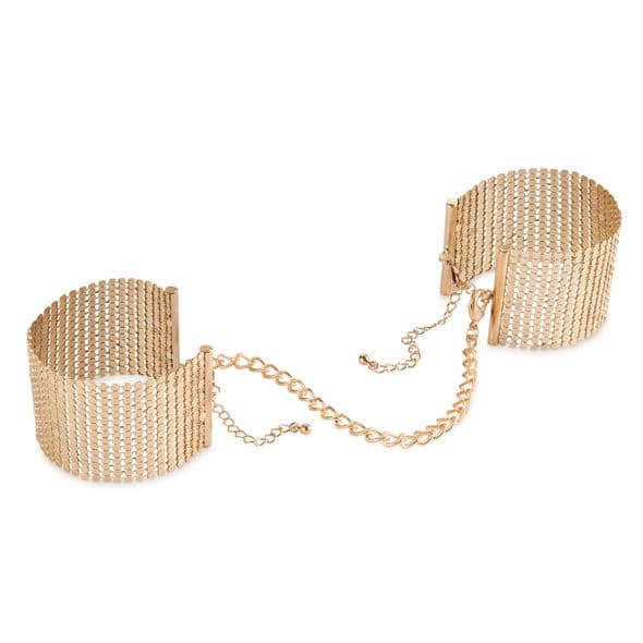 Bijoux - Dã‰Sir Mã‰Tallique Golden Metal Mesh-håndjern
