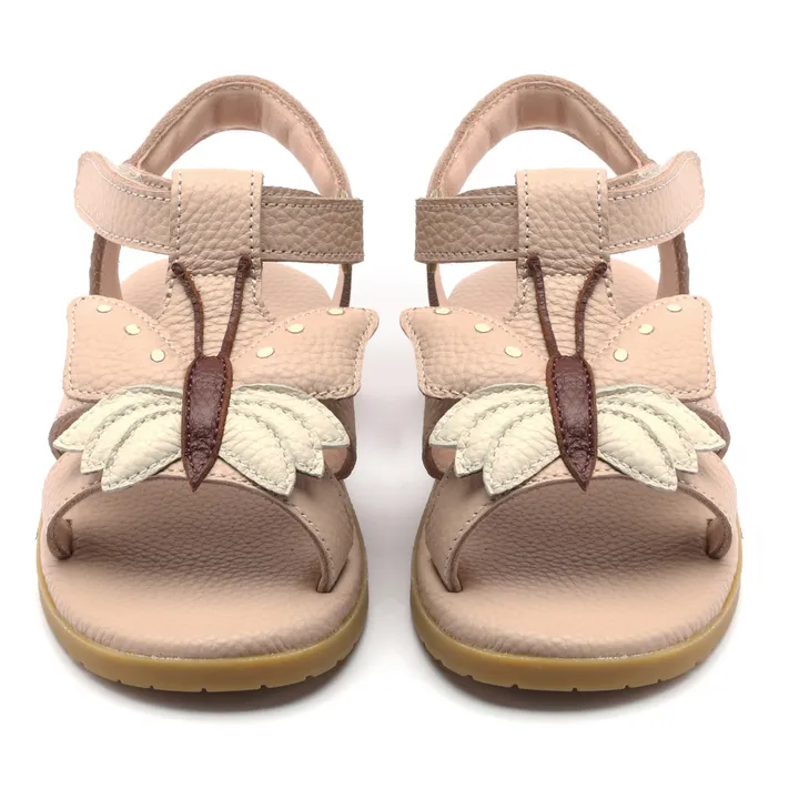 Donsje Sandales Iles Sky Papillon Cuir | Rose pâle