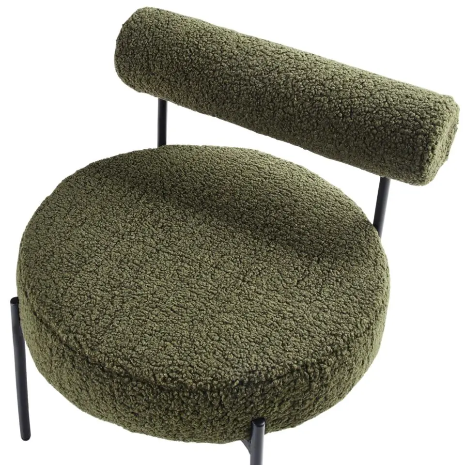ALPHA - Fauteuil - Groen - Bouclé