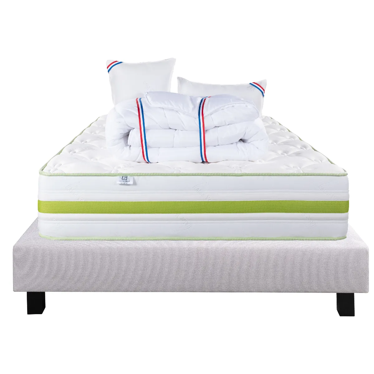 LUXURY LITERIE Rêverie Matelas Sommier Ep 30 cm 140x190 cm