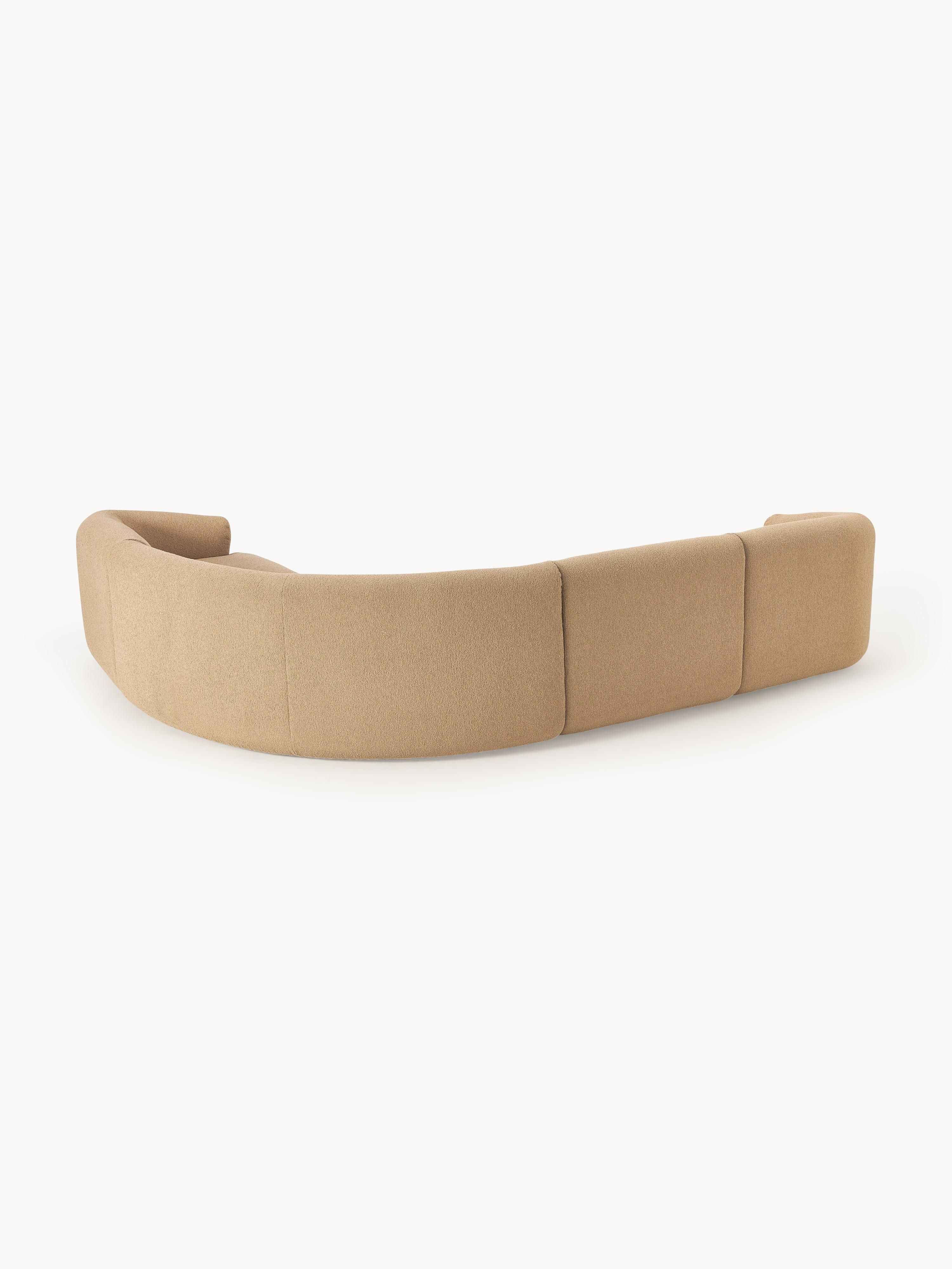 Modulaire bouclé hoekbank Sofia (4-zits)