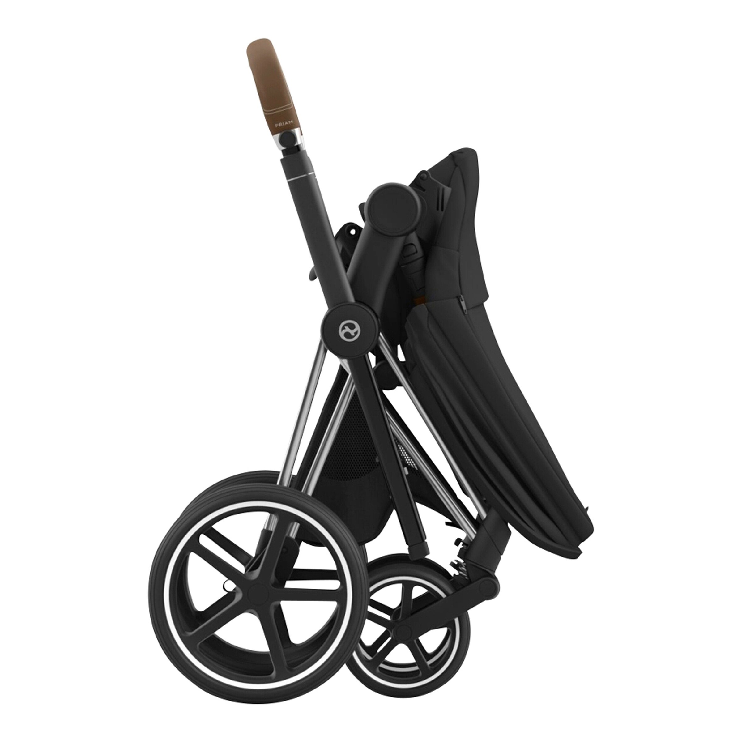 Cybex - PLATINUM Kombikinderwagen PRIAM Trio-Set inkl. Babyschale Cloud T i-Size chrome brown / sepia black