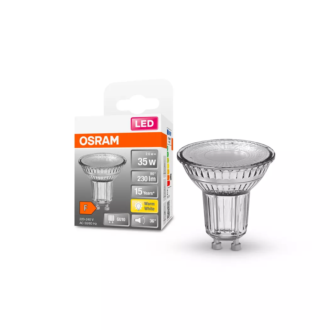 LED-Strahlerform GU10/2,6 Watt/Energie F