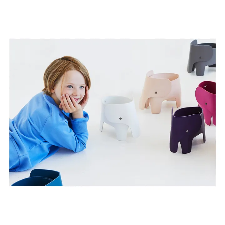 EO Lampe de chevet Eléphant en cuir | Violet