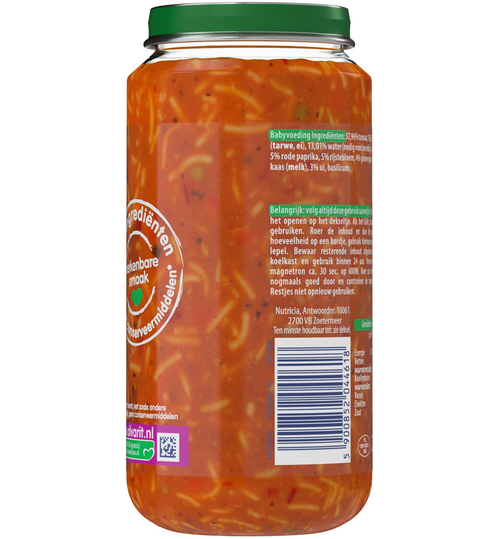 Olvarit Spaghetti tomaat ham 18M03 (250 gr)