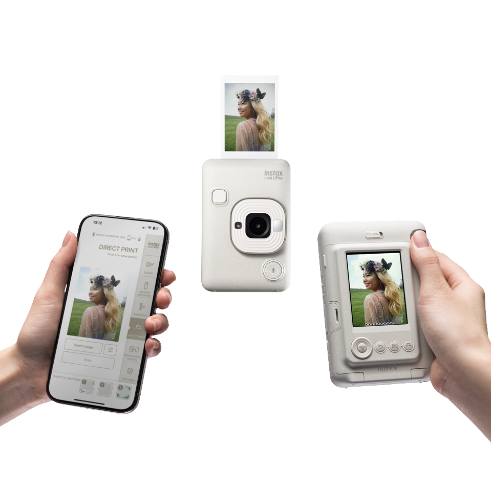 Fuji - Instax Mini LiPlay and Liplay Accessory Kit BUNDLE White