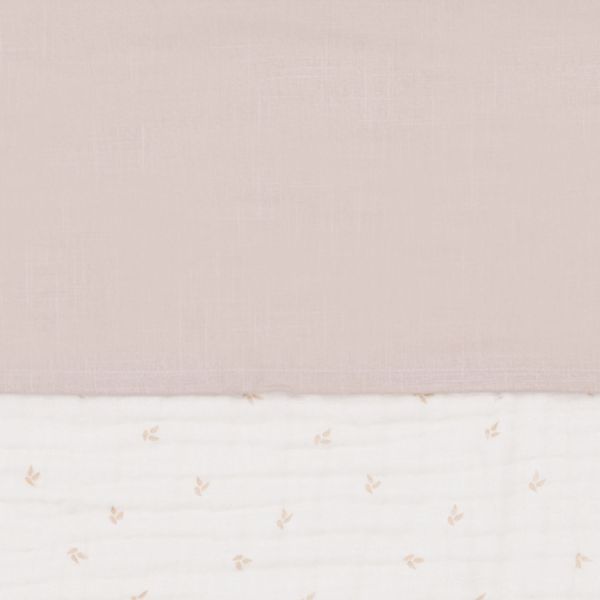 Jollein Slub Ledikantlaken - 120 x 150 cm - Nougat