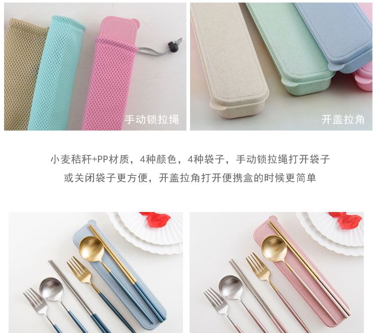 Hashi - Eenvoudige plastic bestekkoffer / tas (verschillende ontwerpen)