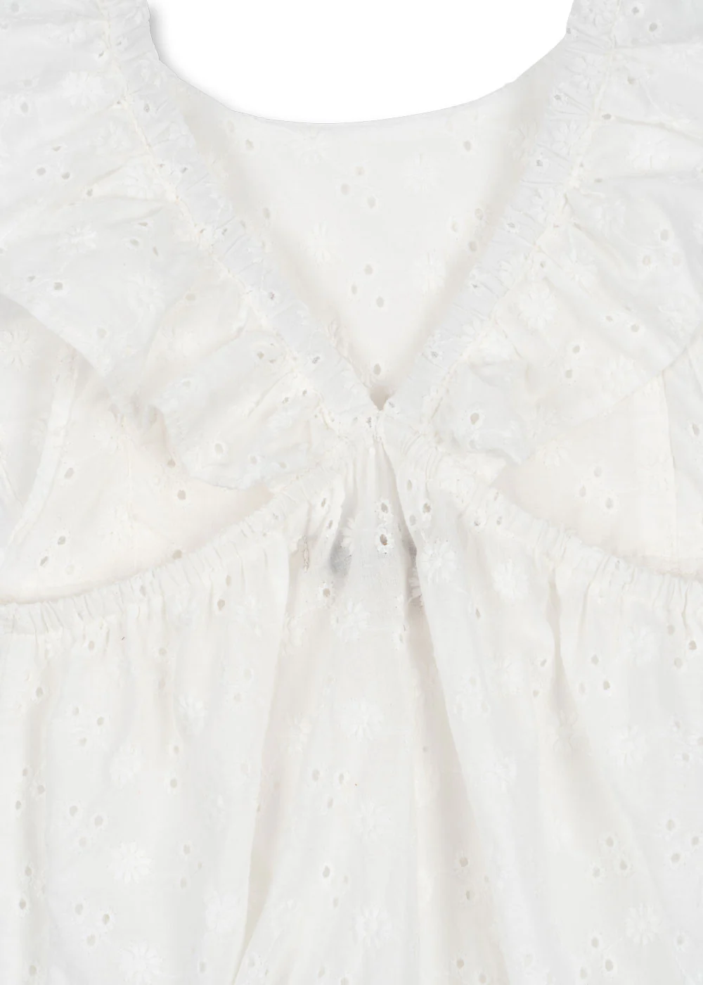 Lacey romper - optic white - 3M