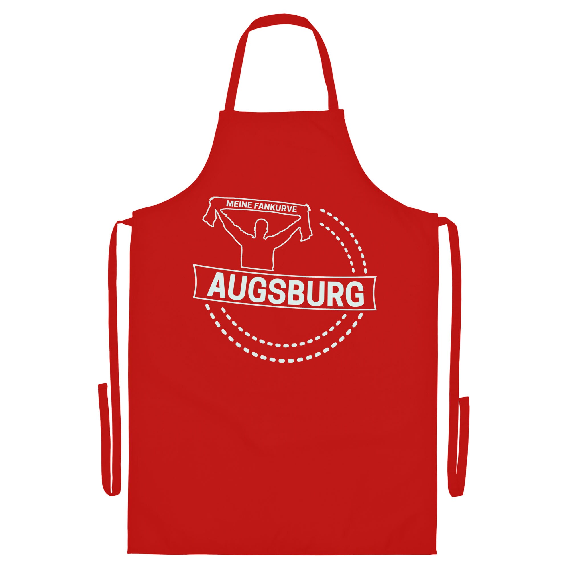 multifanshop® Grillschürze - Augsburg - Meine Fankurve - Druck weiß