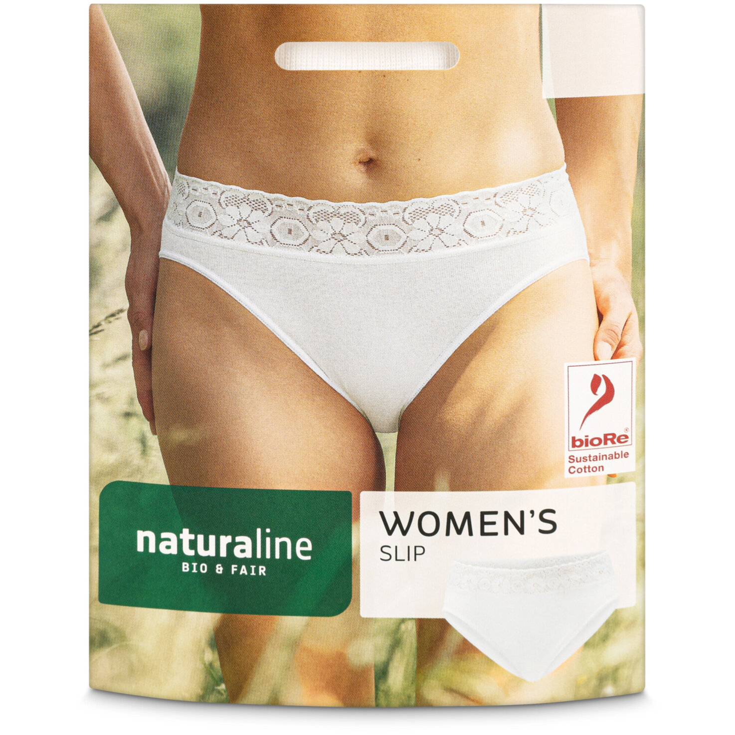 Naturaline Textil Damen Slip weiss M