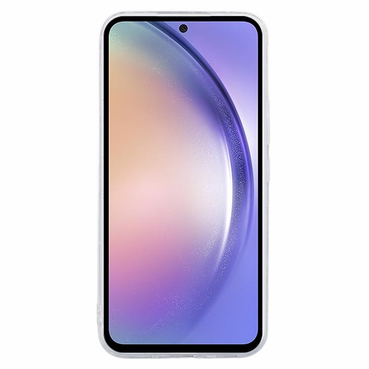 Samsung Galaxy A54 Gummi Case Schutzhülle im Glitzer Design - Silber / Transparent