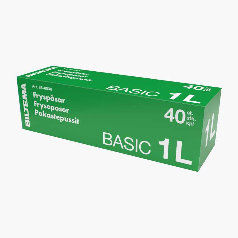 Fryseposer basic, 1 L, 40-pk.
