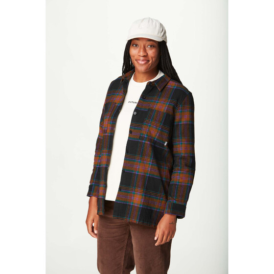 Picture Donis Shirt Plaid Brown Women FA24