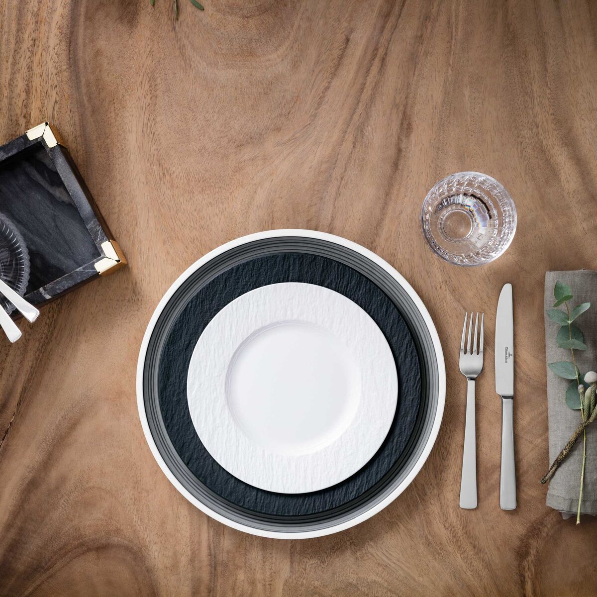 Manufacture Rock Blanc Salat tallerken
